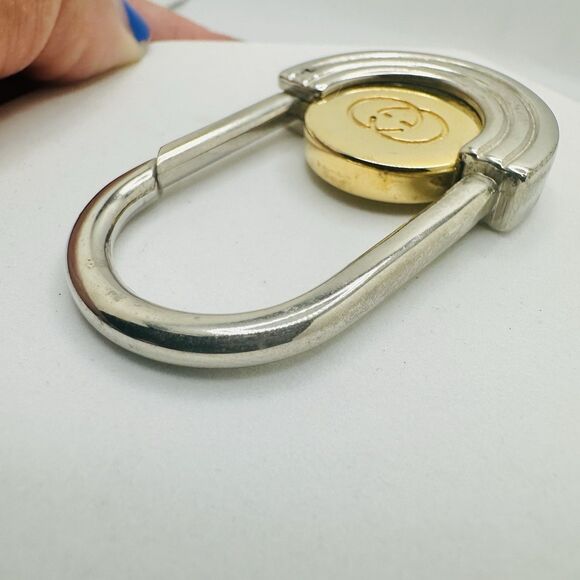 Gucci Interlocking G Two-Tone Key Ring - Picture 7 of 11